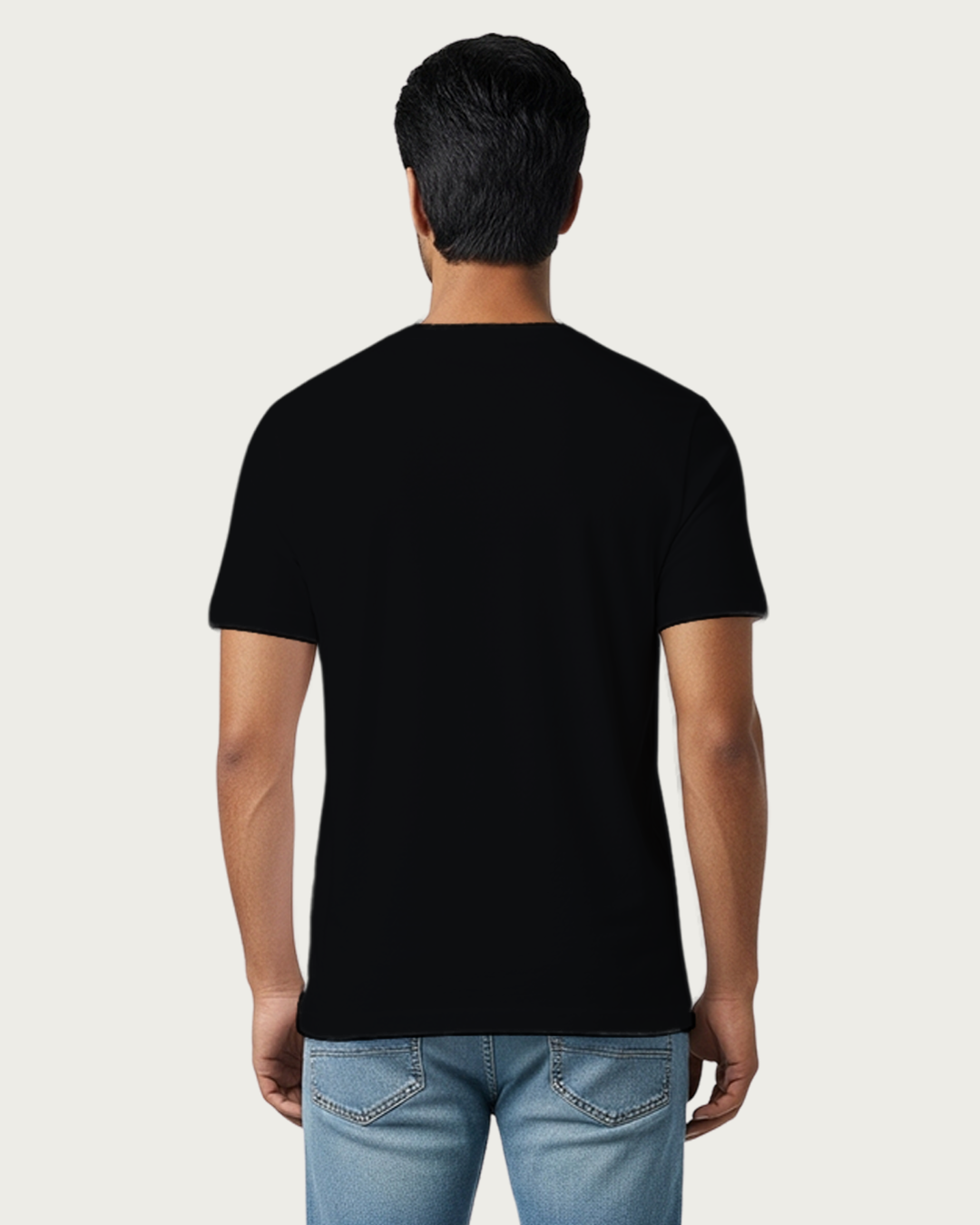 Black Plain Classic Standard T-Shirt