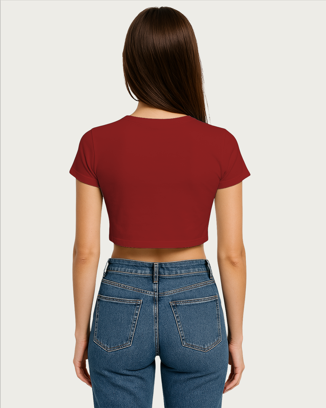 Bencut Women&amp;#39;s Blank Crop Top Red
