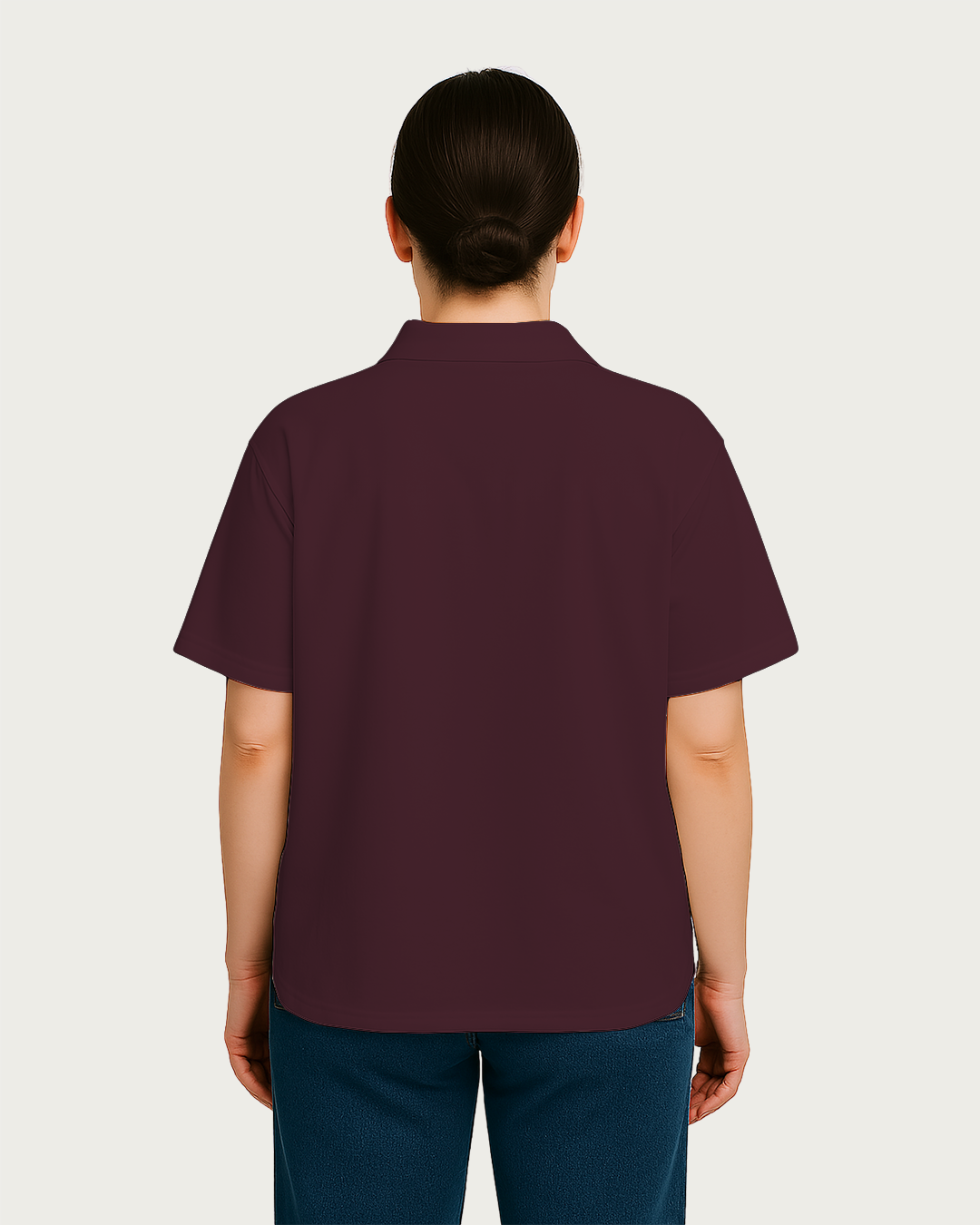 Women&amp;#39;s Maroon Oversized Shirt