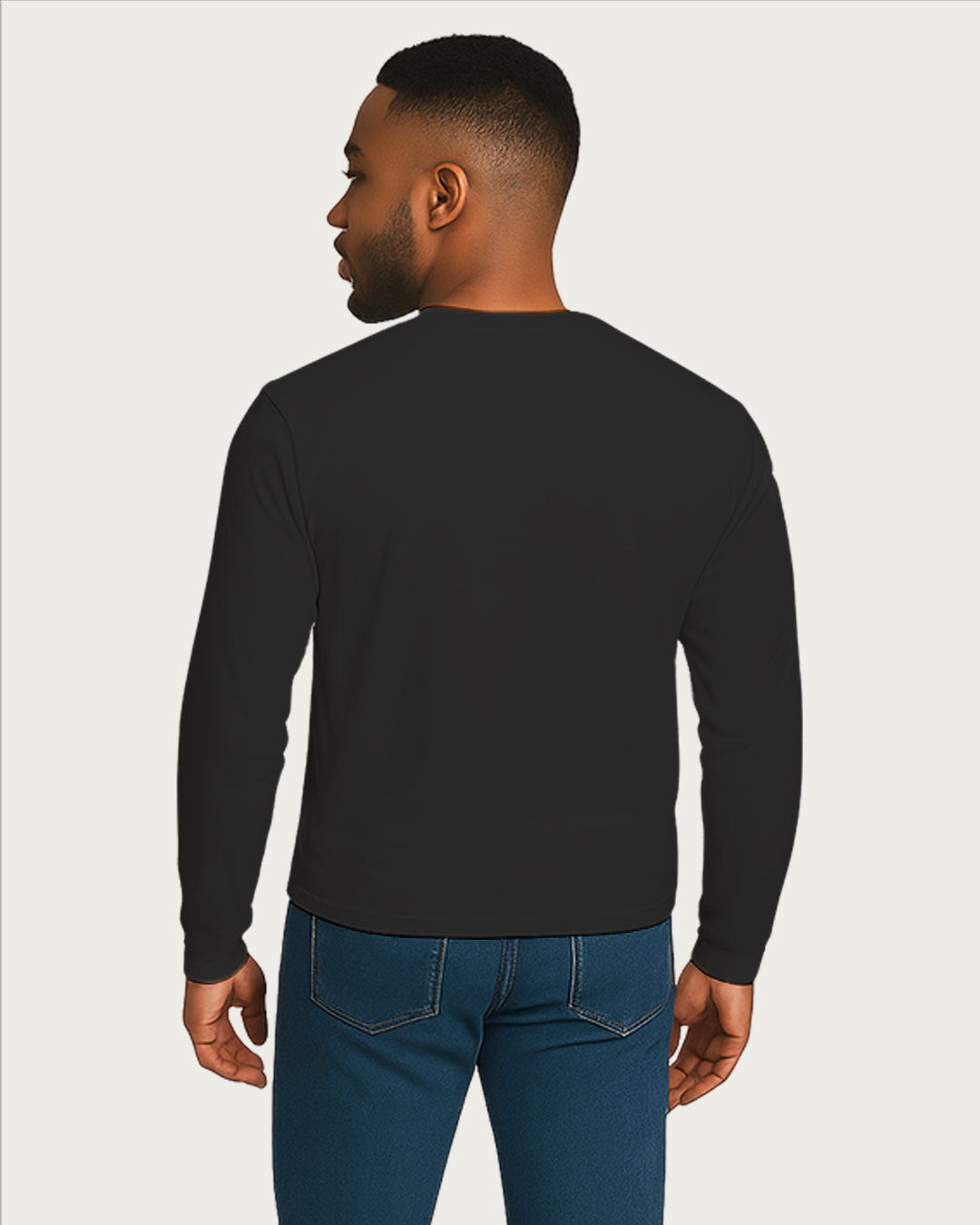 Bencut Men&amp;#39;s Black Full Sleeve T-shirt