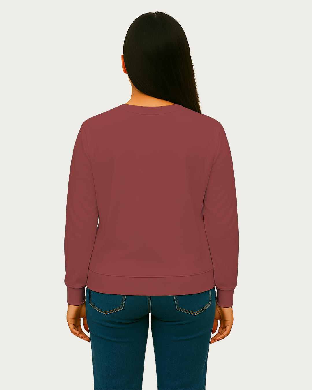 Women&amp;#39;s Coral Regular Sweatshirt