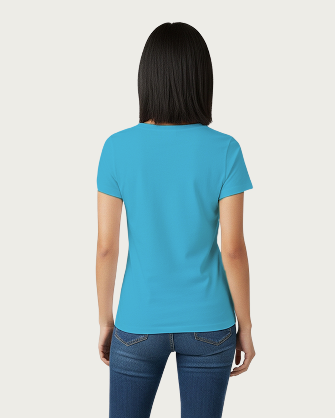 SkyBlue Solid Classic Standard T-Shirt