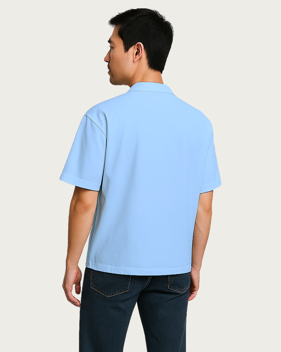 Men&amp;#39;s Baby Blue Oversized Shirt