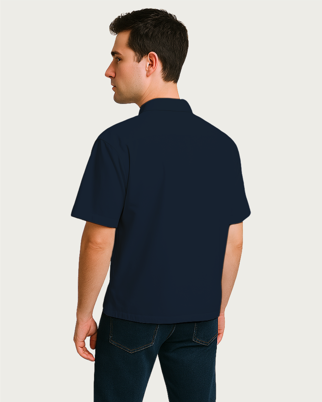 Men&amp;#39;s Navy Blue Oversized Shirt