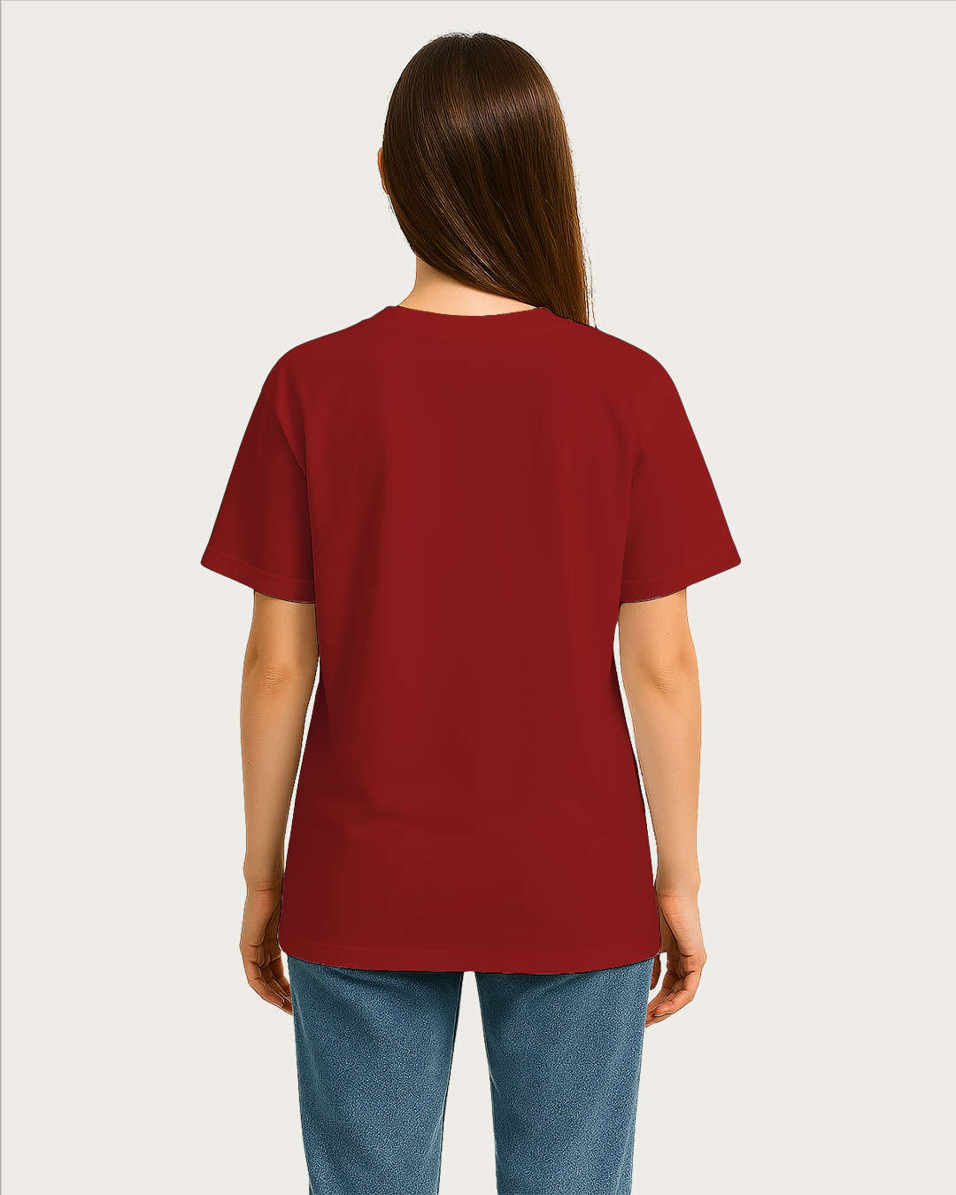 Womens&amp;#39;s Red Oversized T-shirt