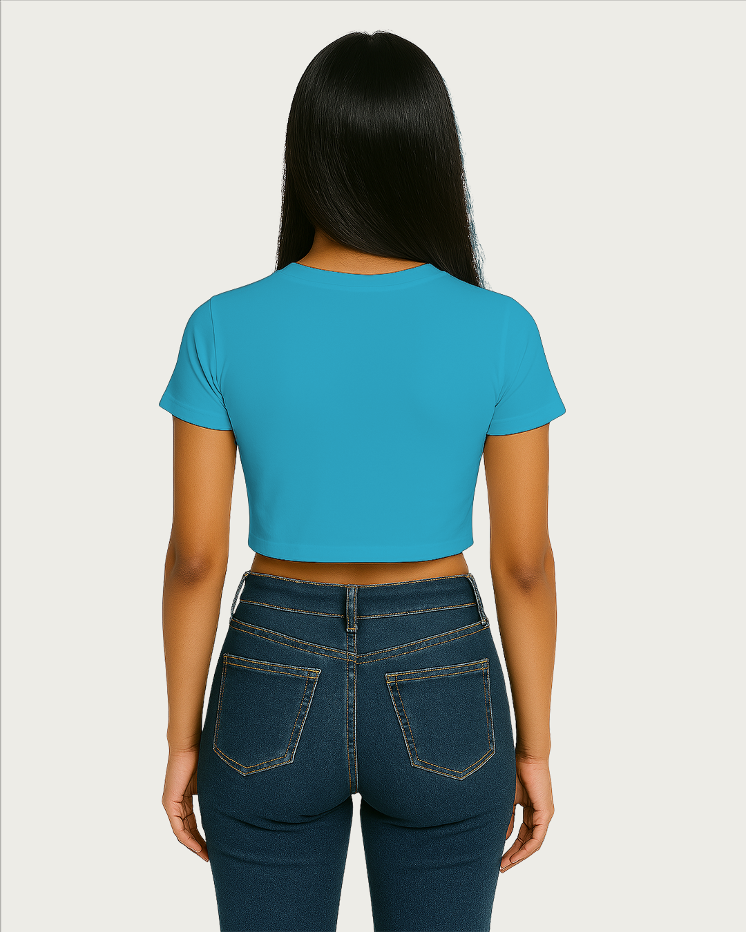 Bencut Women&amp;#39;s Blank Crop Top SkyBlue