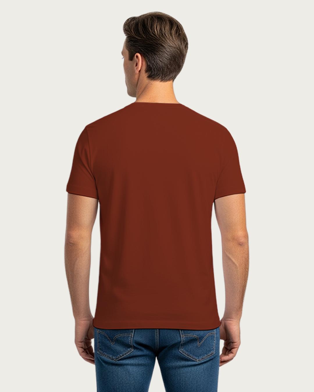 Brick Red Plain Classic Standard T-Shirt