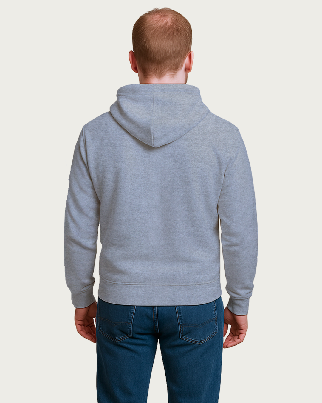 Men&amp;#39;s Grey Melange Regular Hoodies