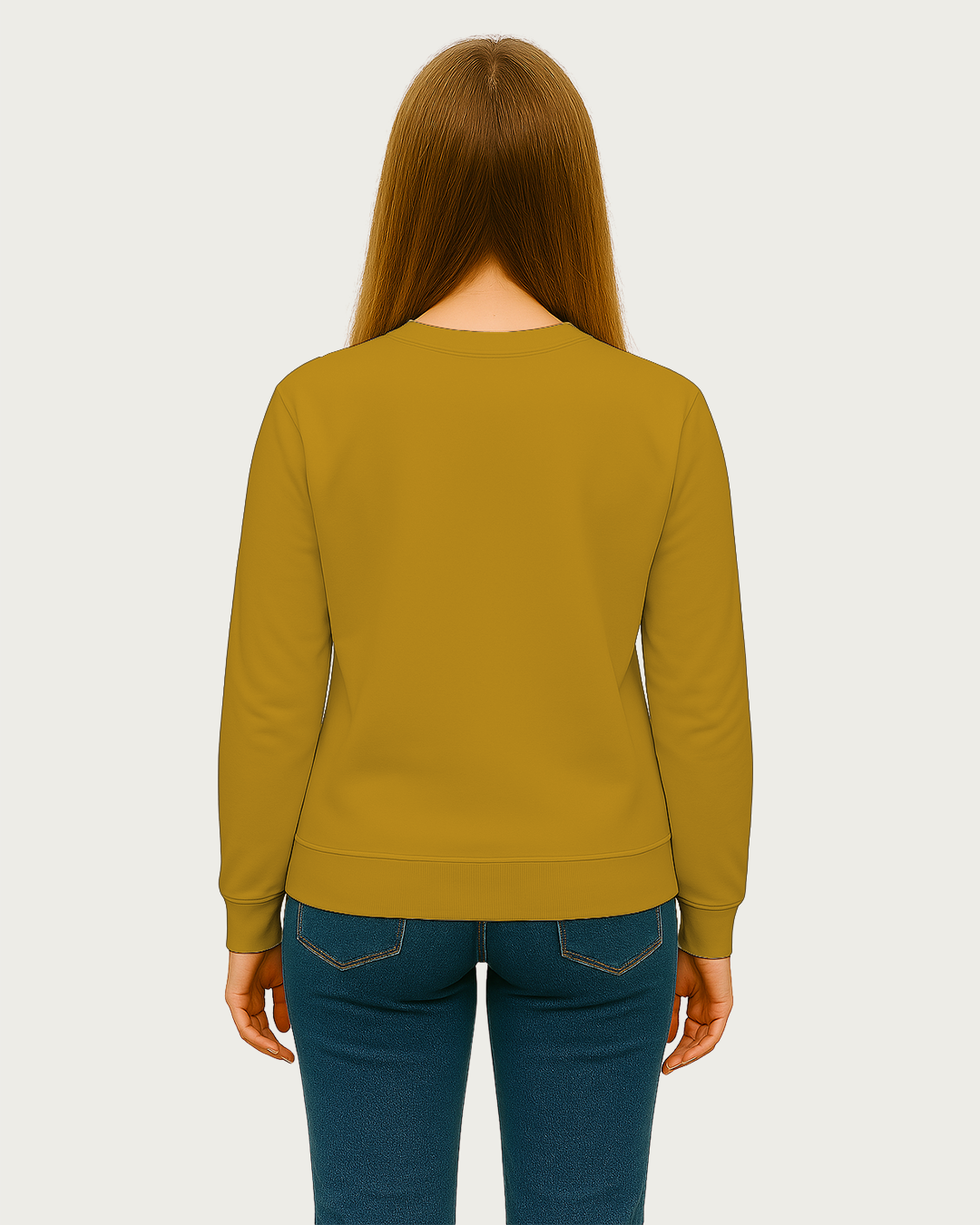 Women&amp;#39;s Mustard Yellow Regular Sweatshirt