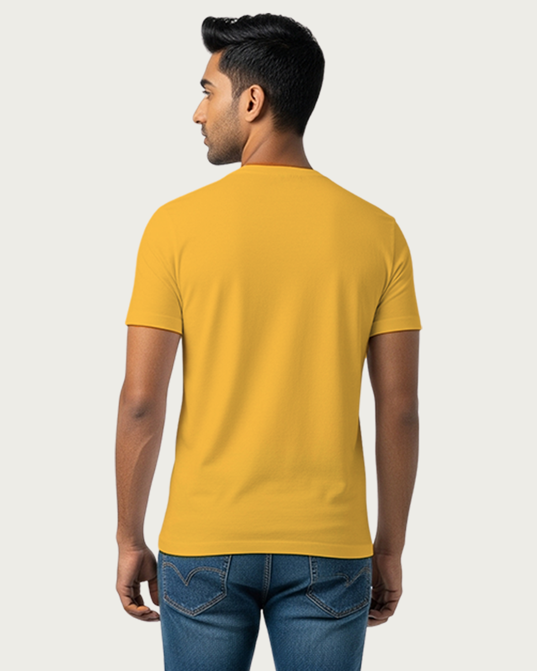 Mustard Yellow Plain Classic Standard T-Shirt