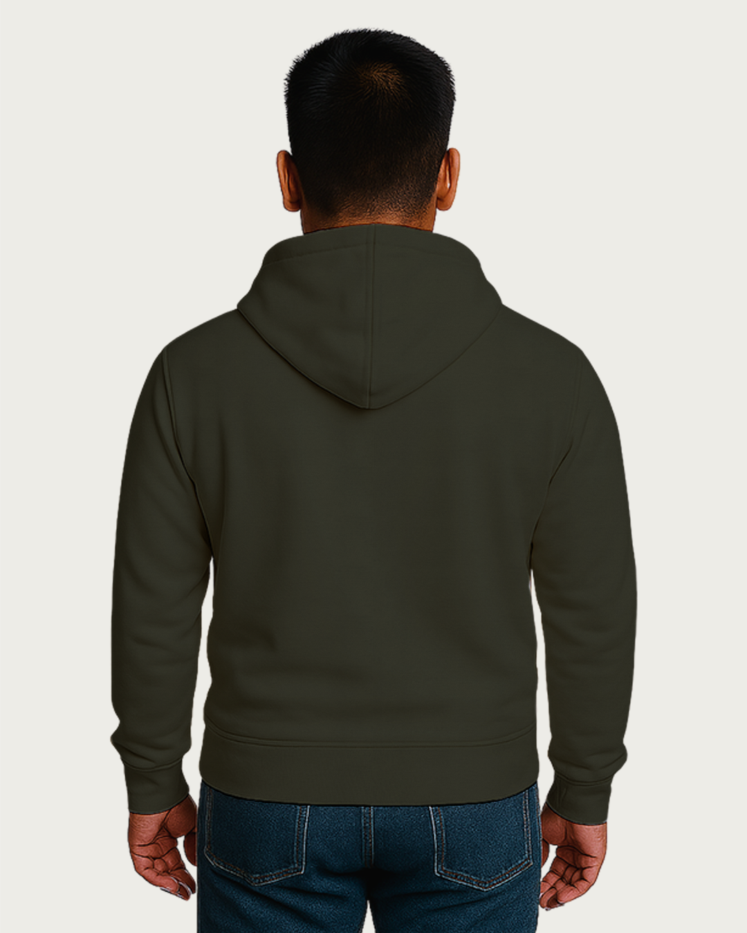 Men&amp;#39;s Olive Green Regular Hoodies