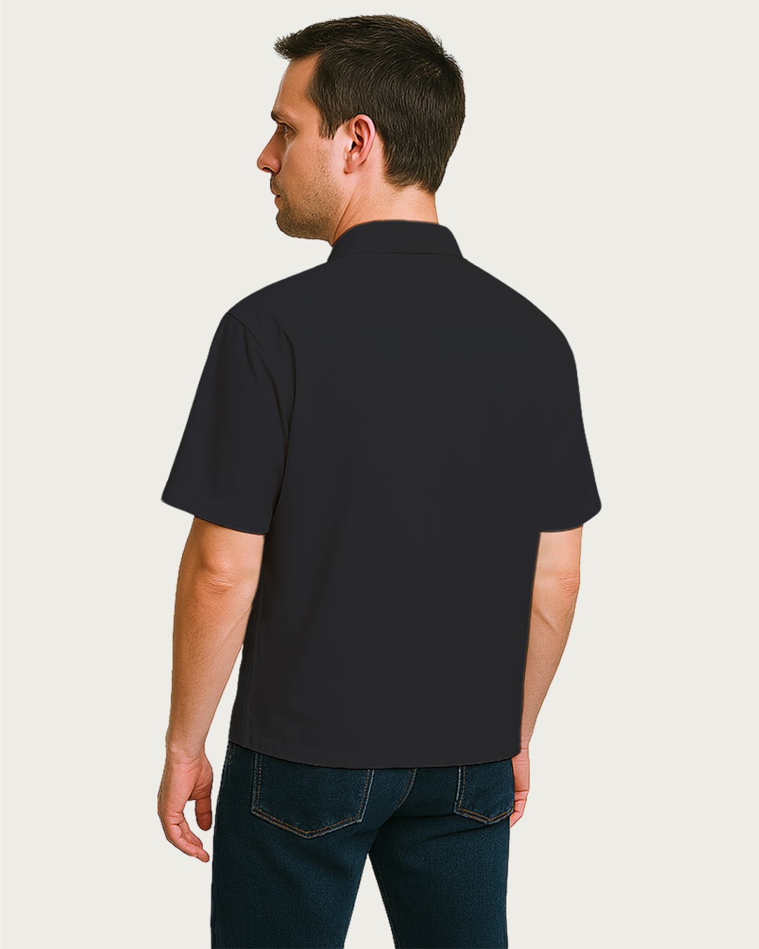 Men&amp;#39;s Black Oversized Shirt