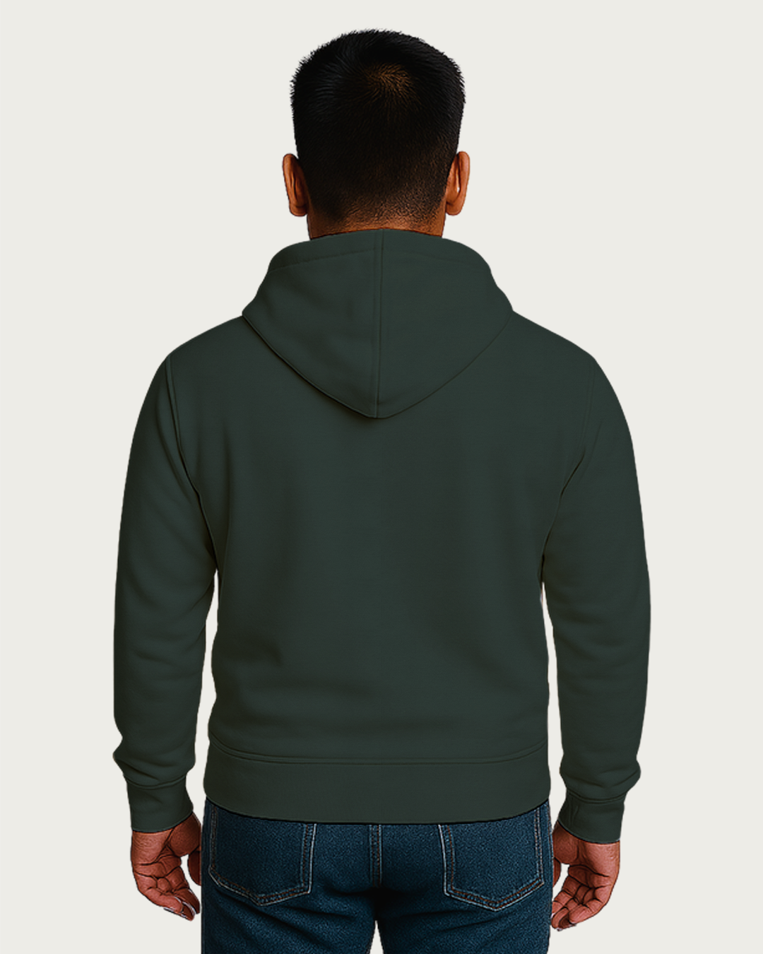 Men&amp;#39;s Bottle Green Regular Hoodies