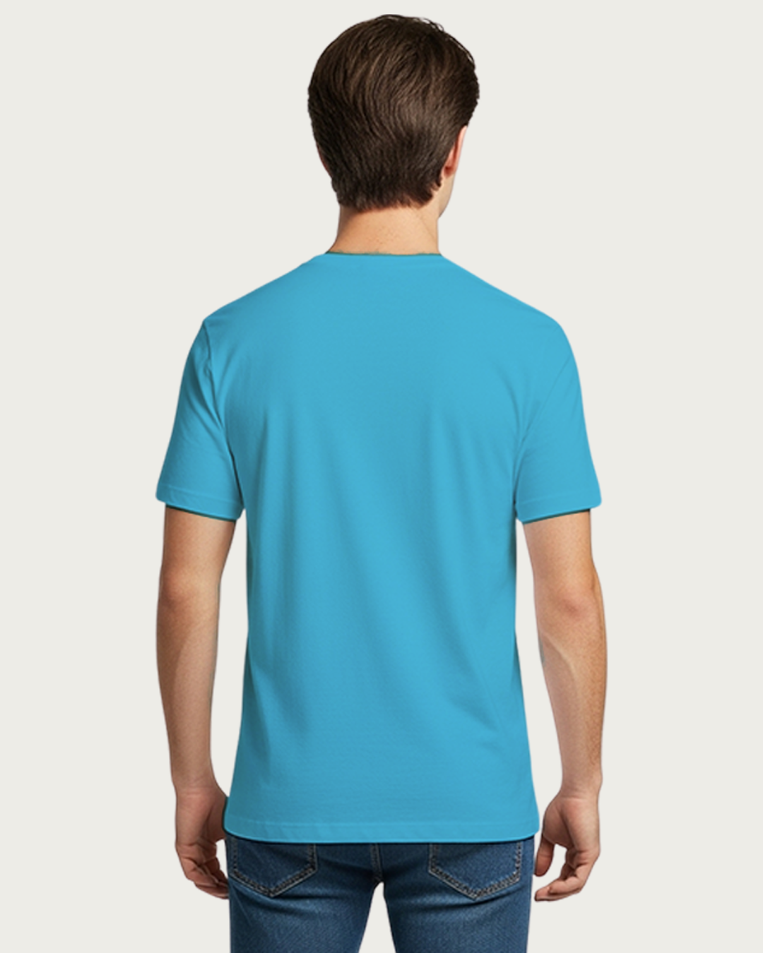 SkyBlue Plain Classic Standard T-Shirt