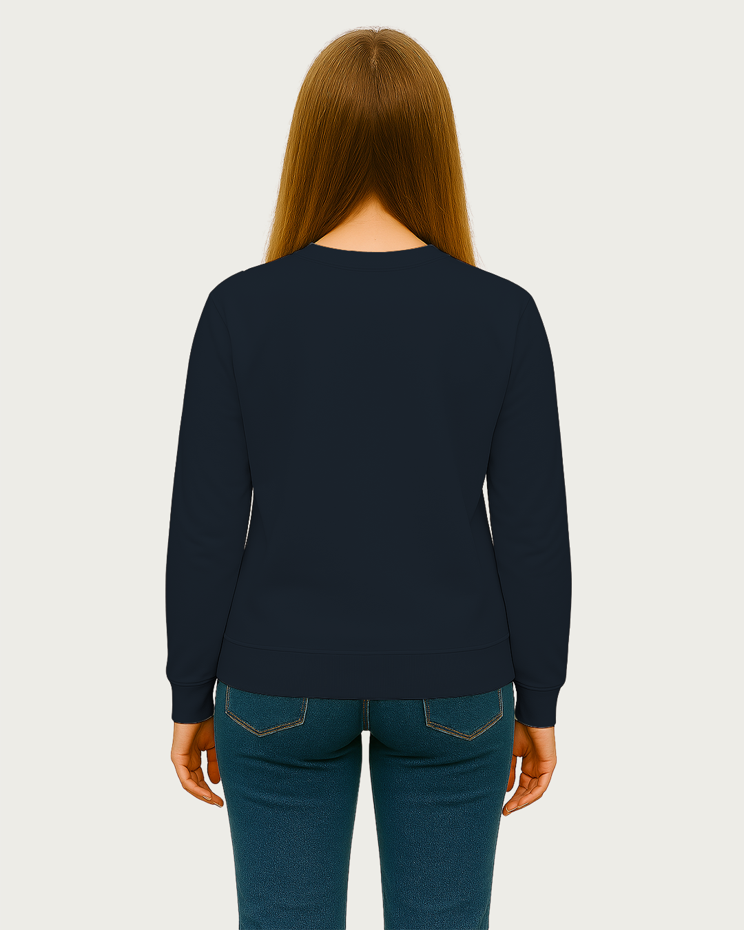 Women&amp;#39;s Navy Blue Regular Sweatshirt