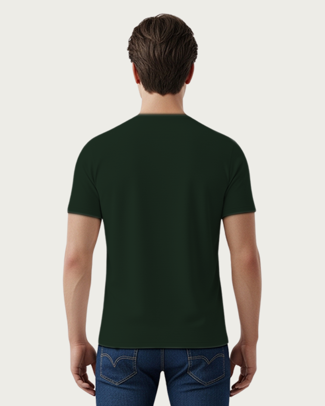 Bottle Green Plain Classic Standard T-Shirt