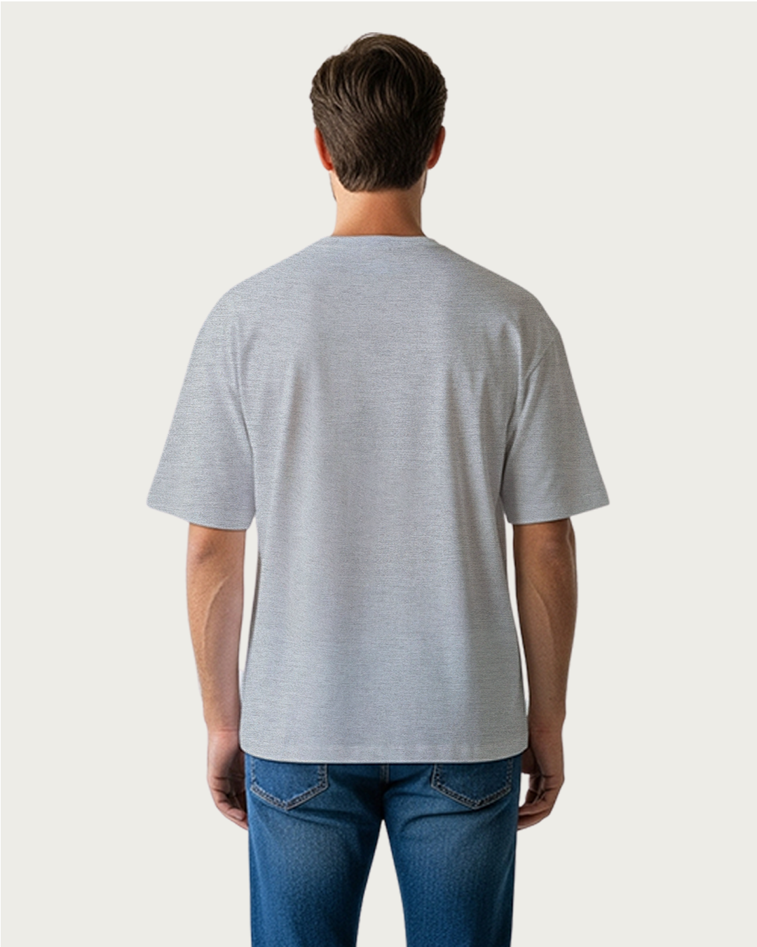Men&amp;#39;s Grey Melange Oversized T-shirt