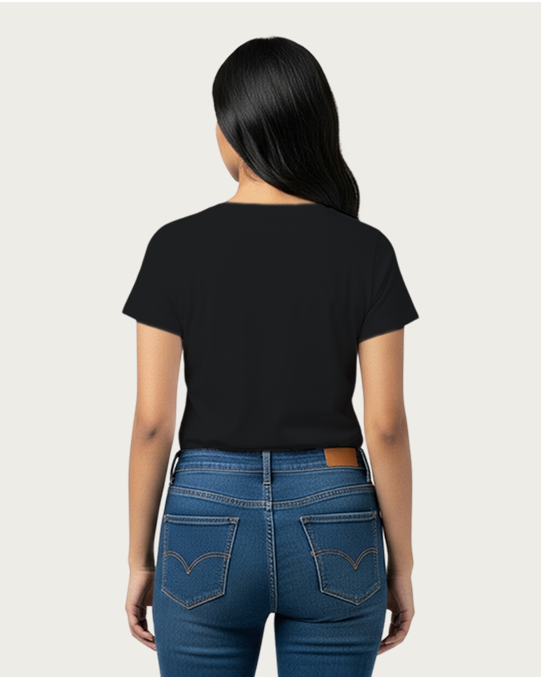 Black Solid Classic Standard T-Shirt