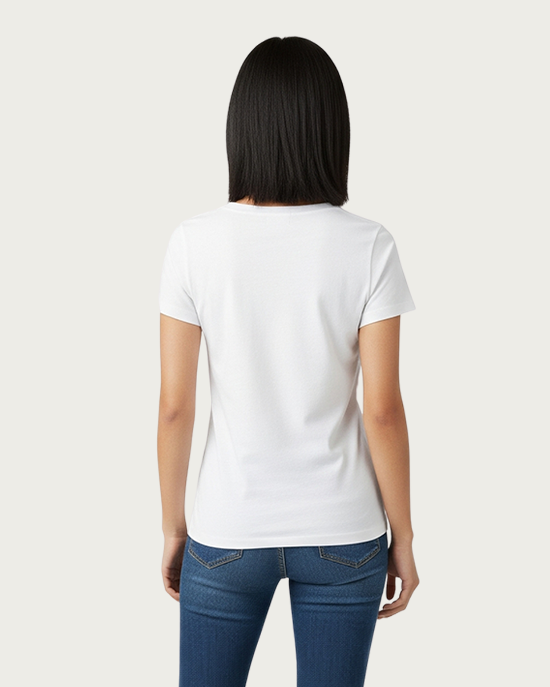 White Solid Classic Standard T-Shirt