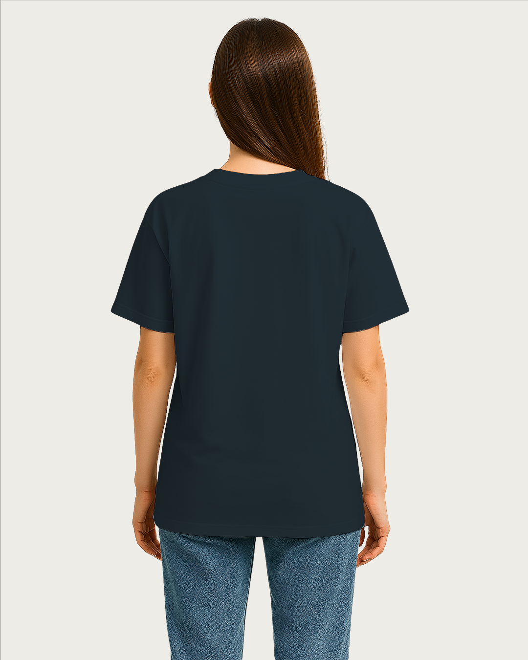 Womens&amp;#39;s Navy Blue Oversized T-shirt