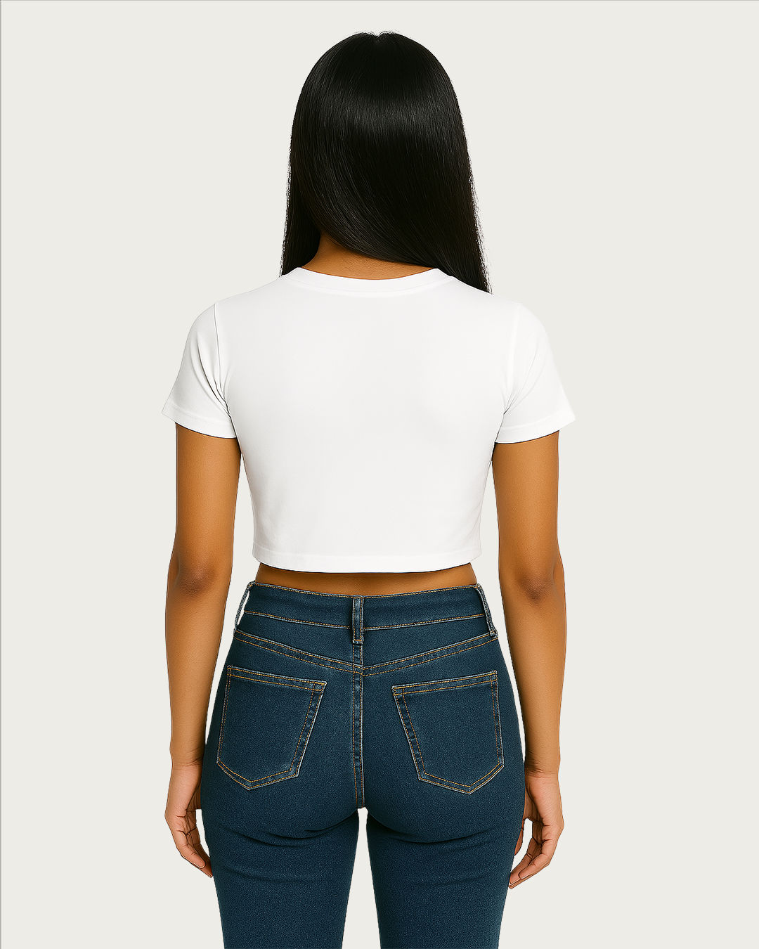 Bencut Women&amp;#39;s Blank Crop Top White