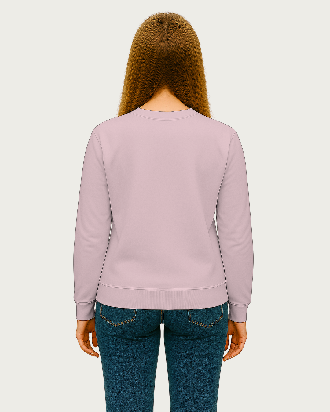Women&amp;#39;s Light Baby Pink Regular Sweatshirt