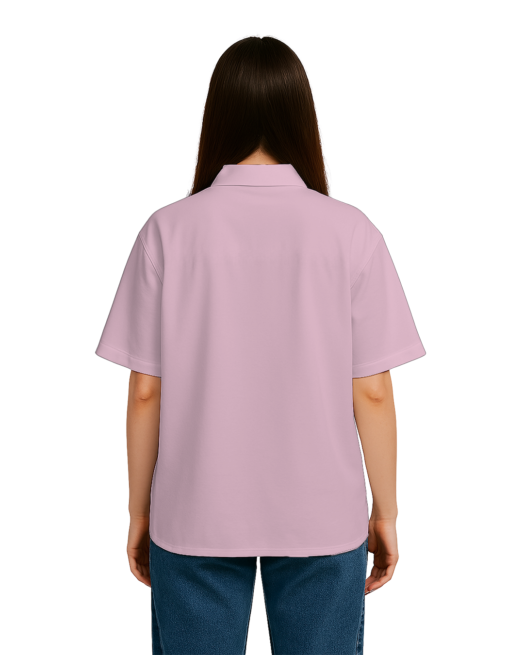 Women&amp;#39;s Light Baby Pink Oversized Shirt