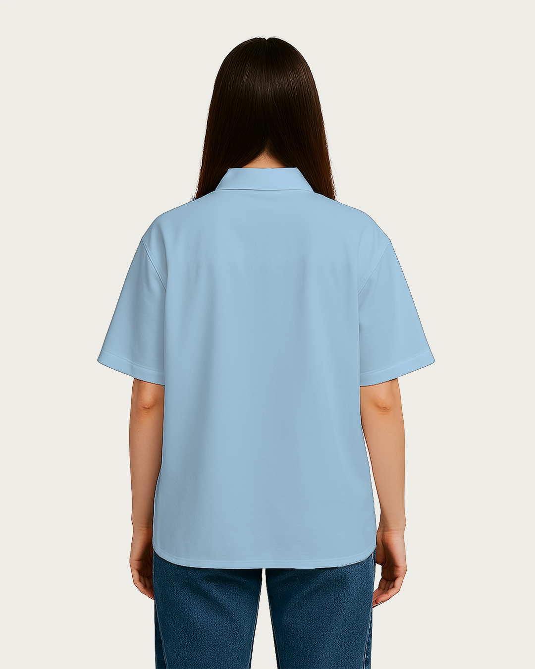 Women&amp;#39;s Baby Blue Oversized Shirt