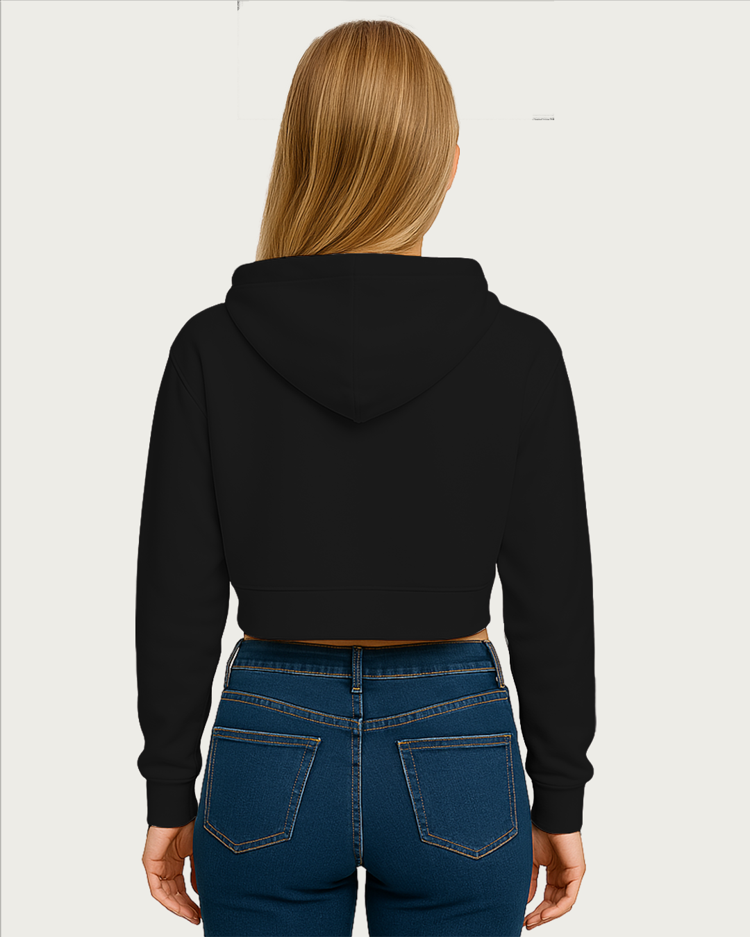 Women&amp;#39;s Black Cropped Hoodies