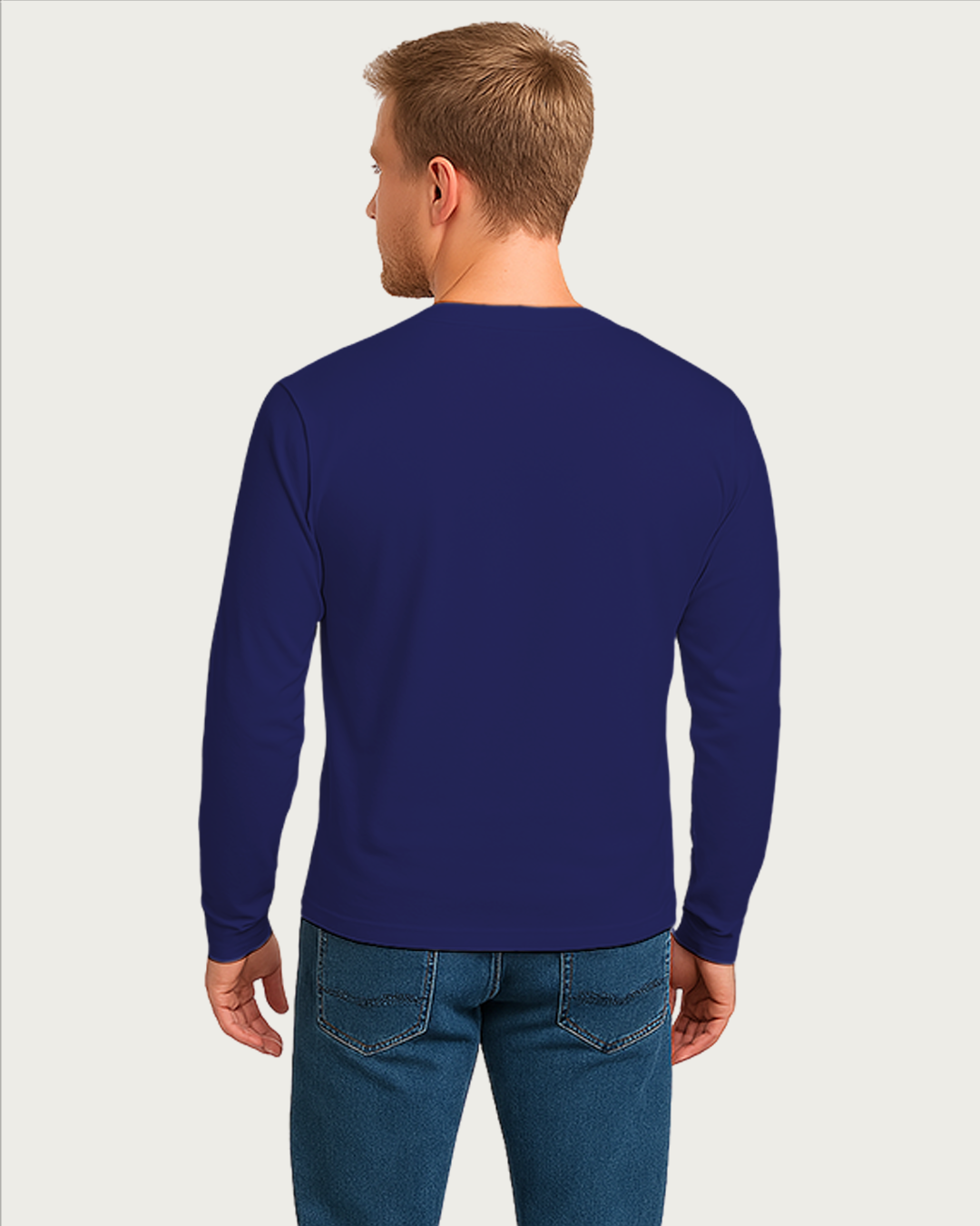 Bencut Men&amp;#39;s Royal Blue Full Sleeve T-shirt