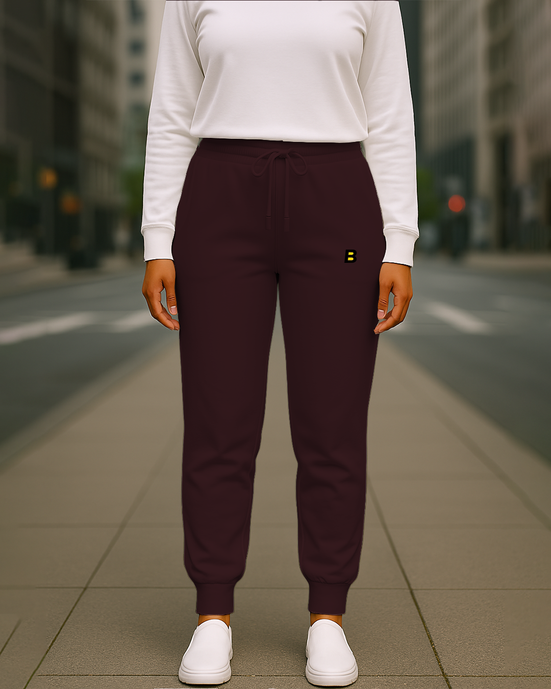 Bencut Women&amp;#39;s Maroon Joggers
