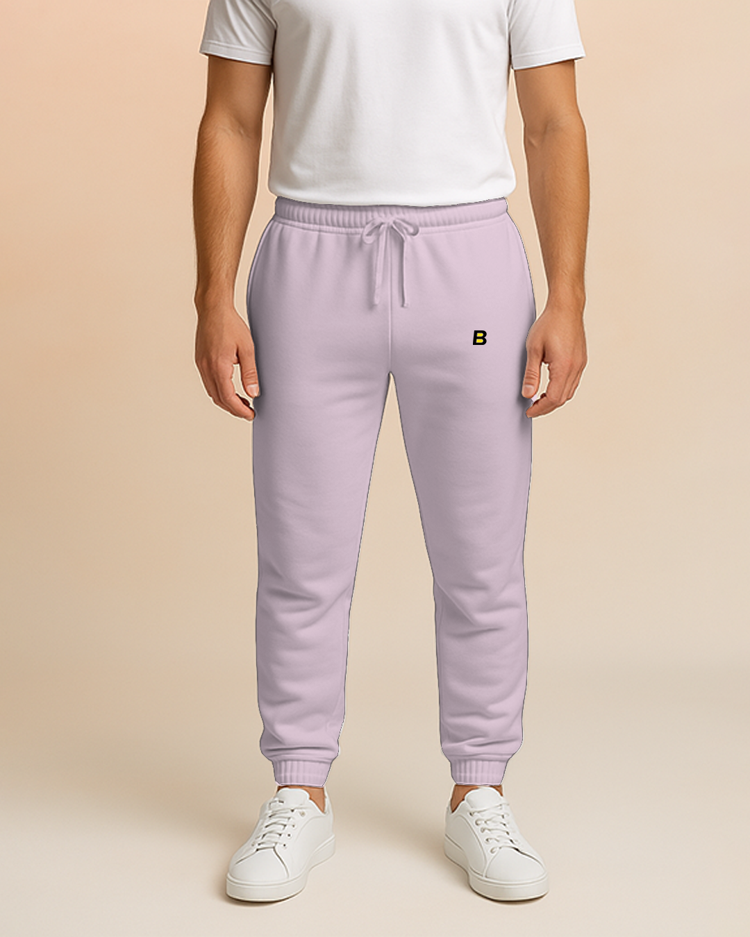Bencut Men&amp;#39;s Light Baby Pink Joggers
