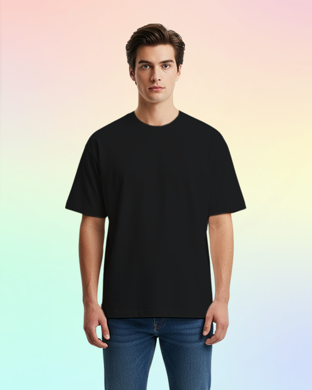 Men&amp;#39;s Black Oversized T-shirt