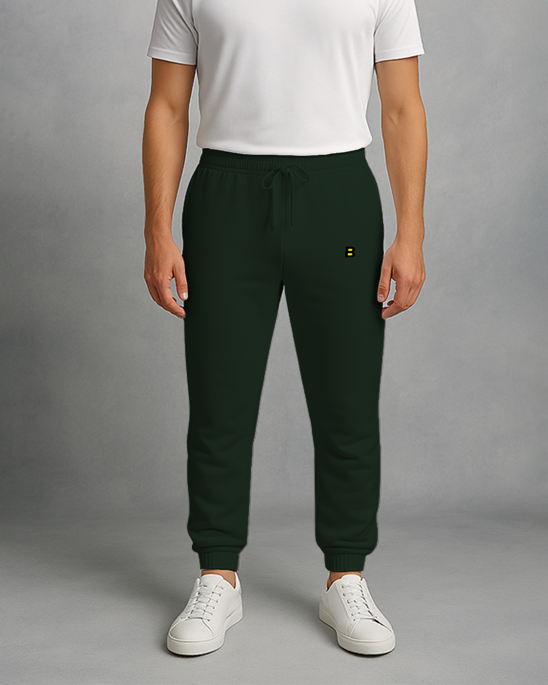 Bencut Men&amp;#39;s Bottle Green Joggers