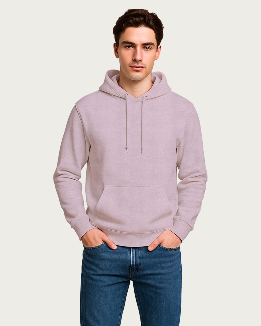 Men&amp;#39;s Light Baby Pink Regular Hoodies