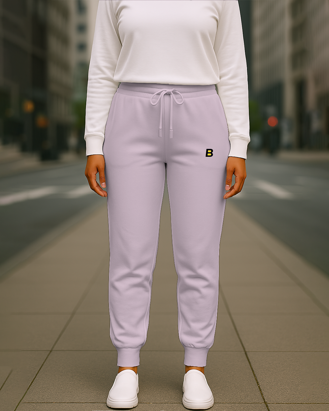 Bencut Women&amp;#39;s Light Baby Pink Joggers