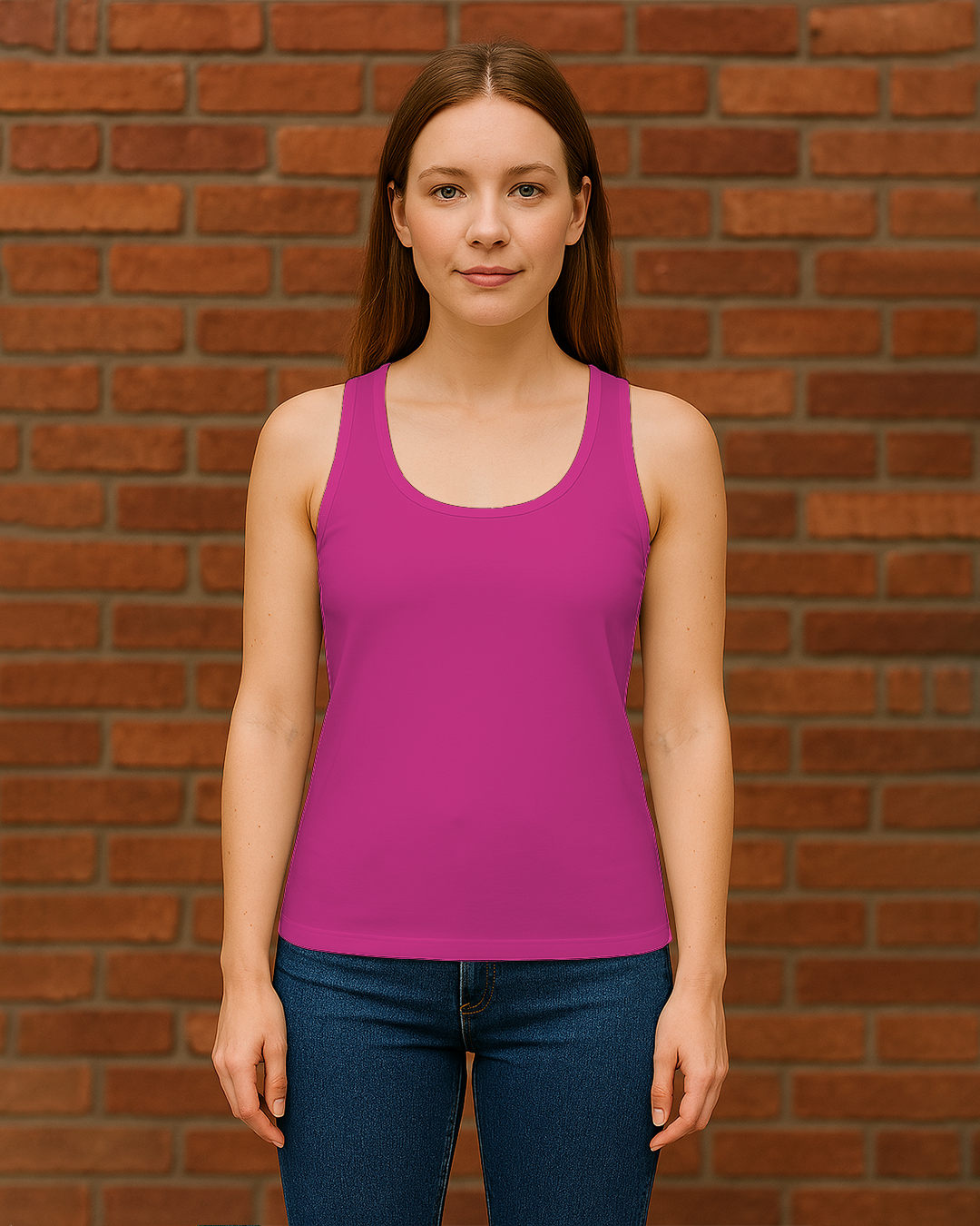 Women&amp;#39;s Tank Top – Premium Cotton, Regular Fit Pink