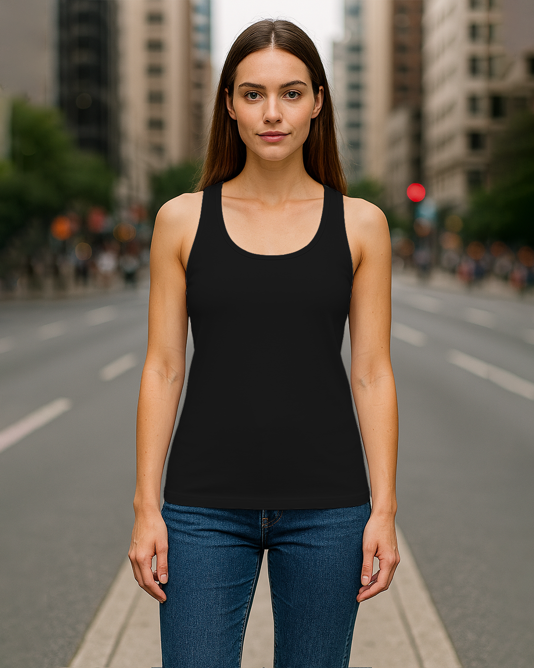 Women&amp;#39;s Tank Top – Premium Cotton, Regular Fit Black