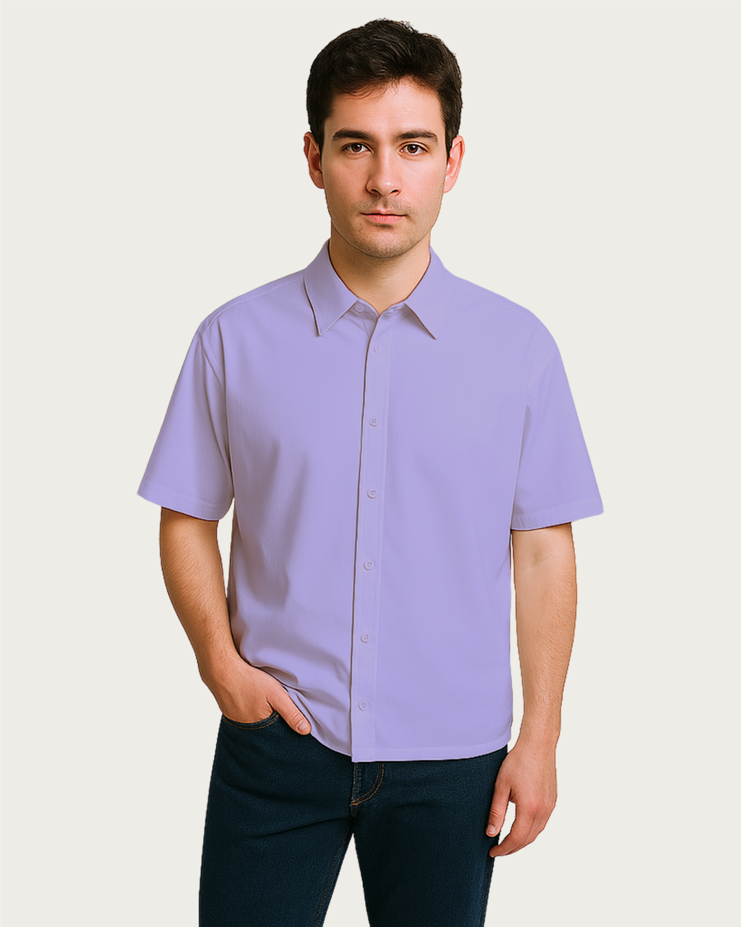 Men&amp;#39;s Lavender Oversized Shirt