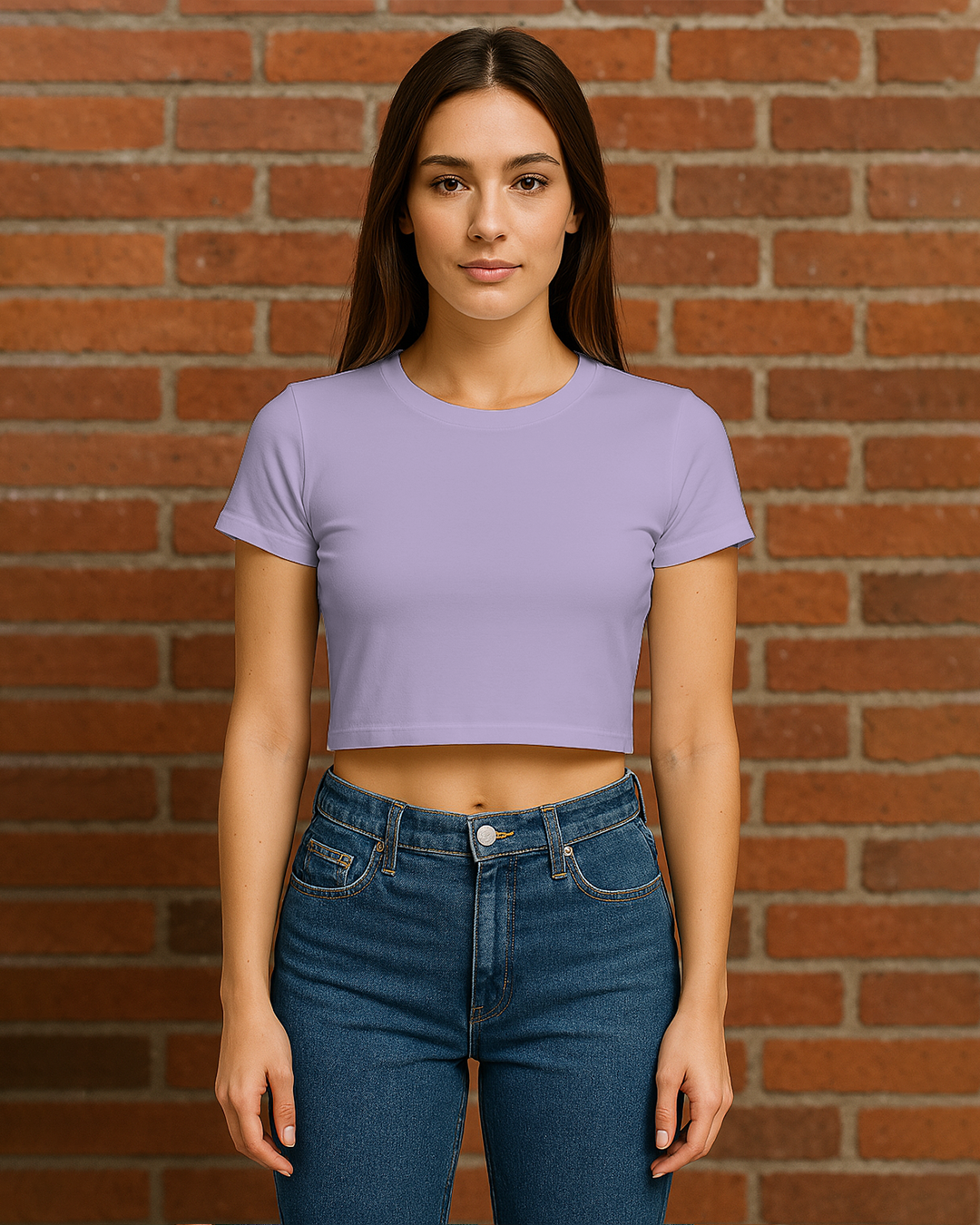 Bencut Women&amp;#39;s Blank Crop Top Lavender