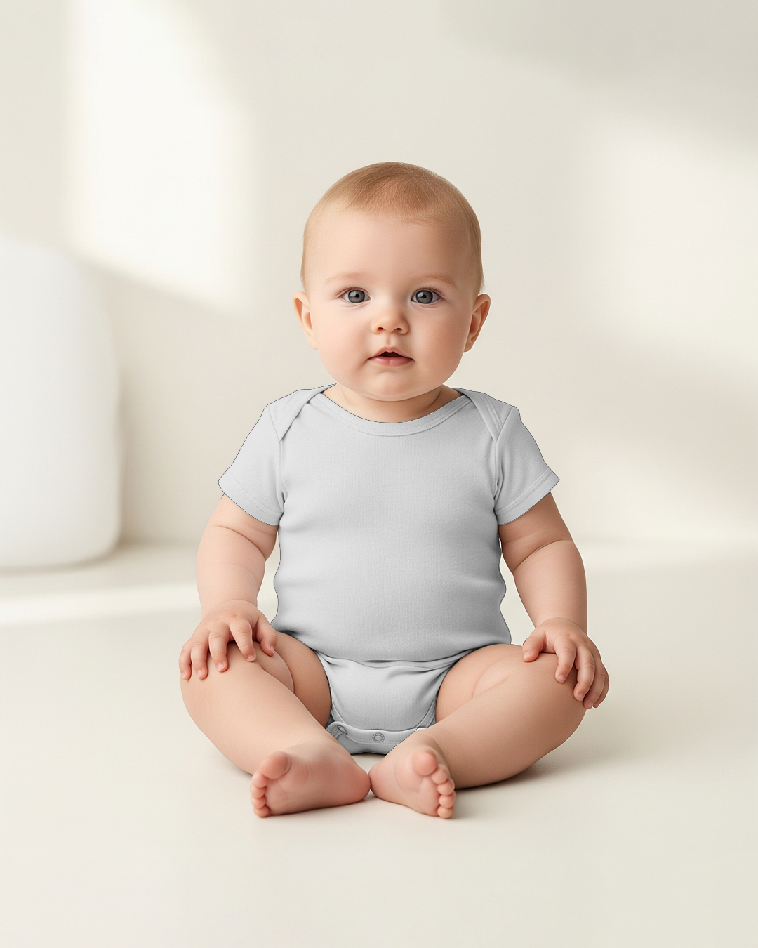 Kids Cotton Romper – Soft &amp;amp; Comfy White