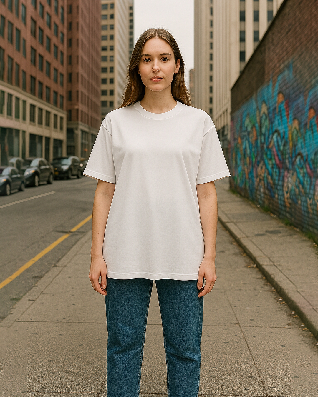 Womens&amp;#39;s White Oversized T-shirt