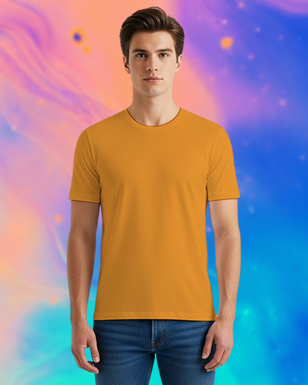 Golden Yellow Plain Classic Standard T-Shirt