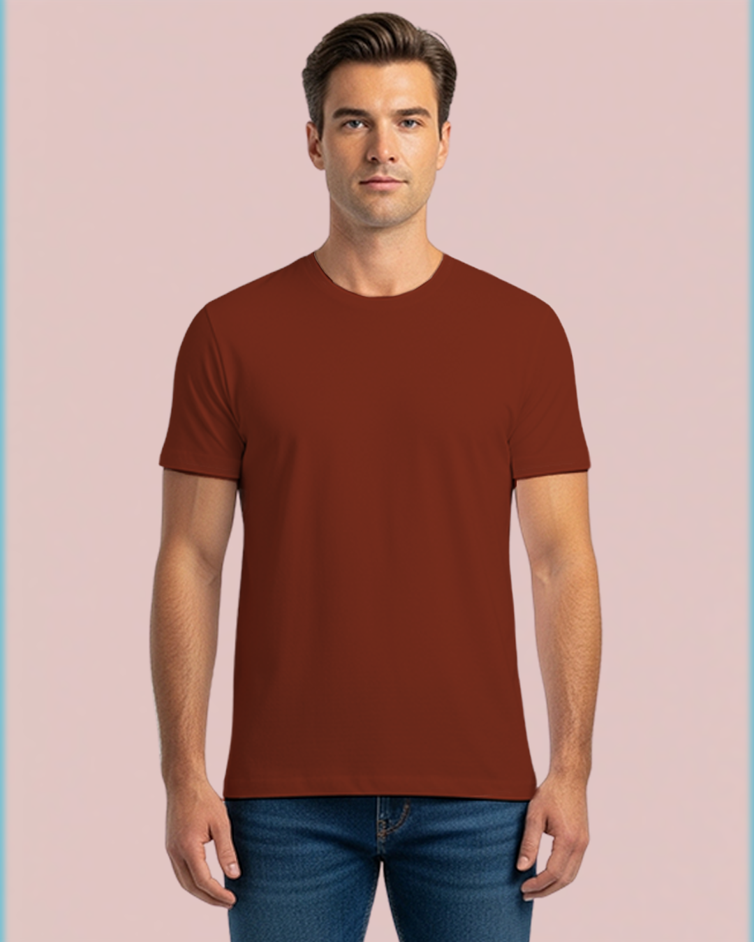 Brick Red Plain Classic Standard T-Shirt