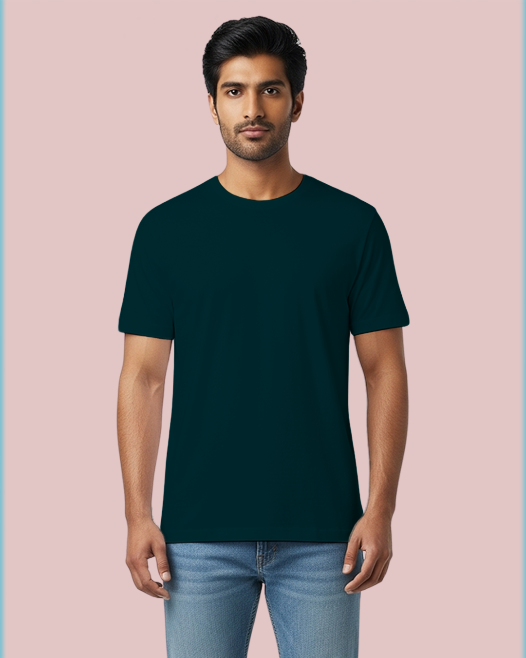 Petrol Blue Plain Classic Standard T-Shirt