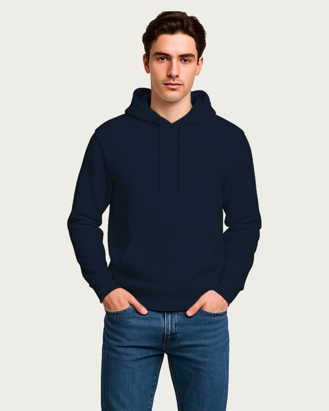 Men&amp;#39;s Navy Blue Regular Hoodies