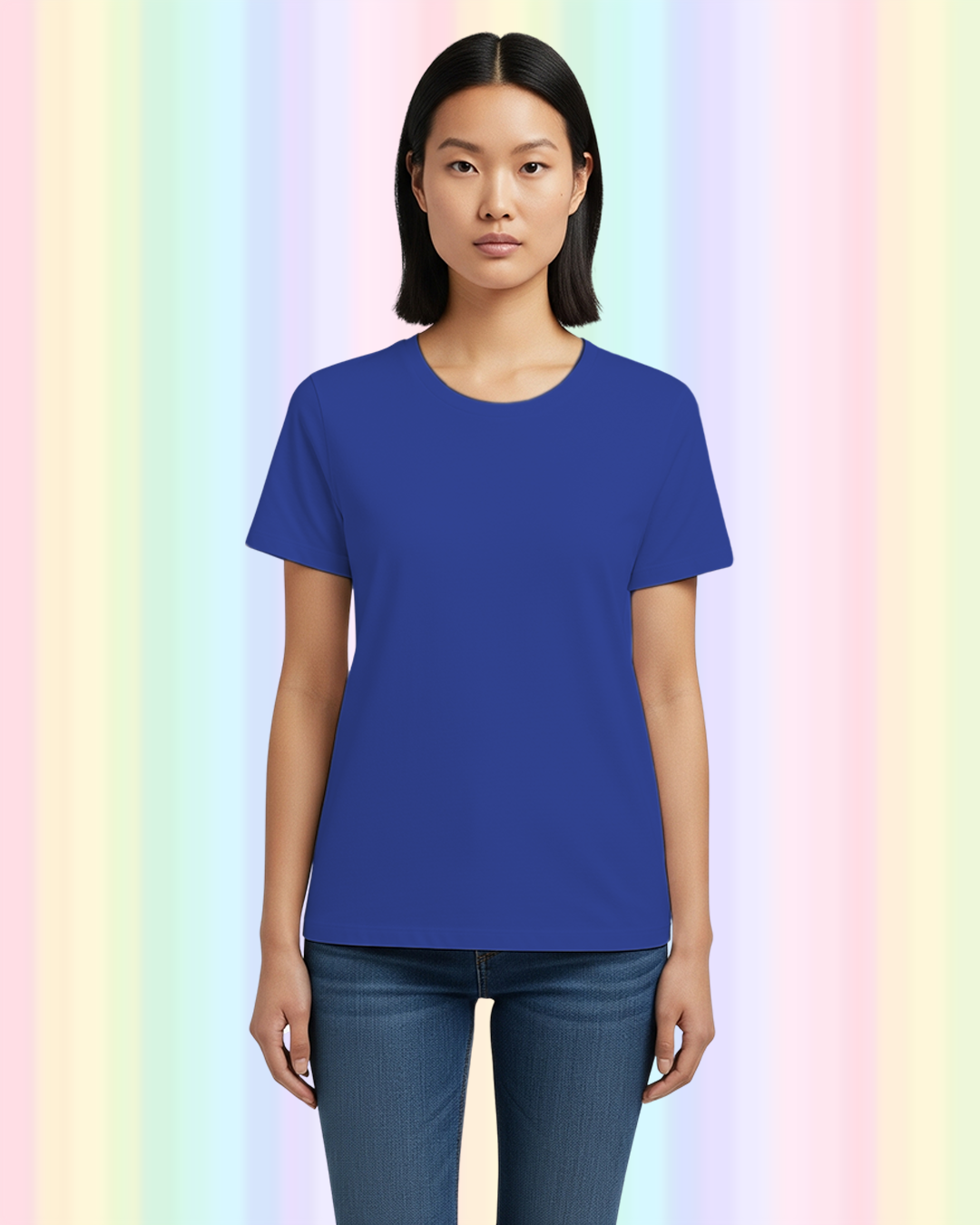 Royal Blue Solid Classic Standard T-Shirt