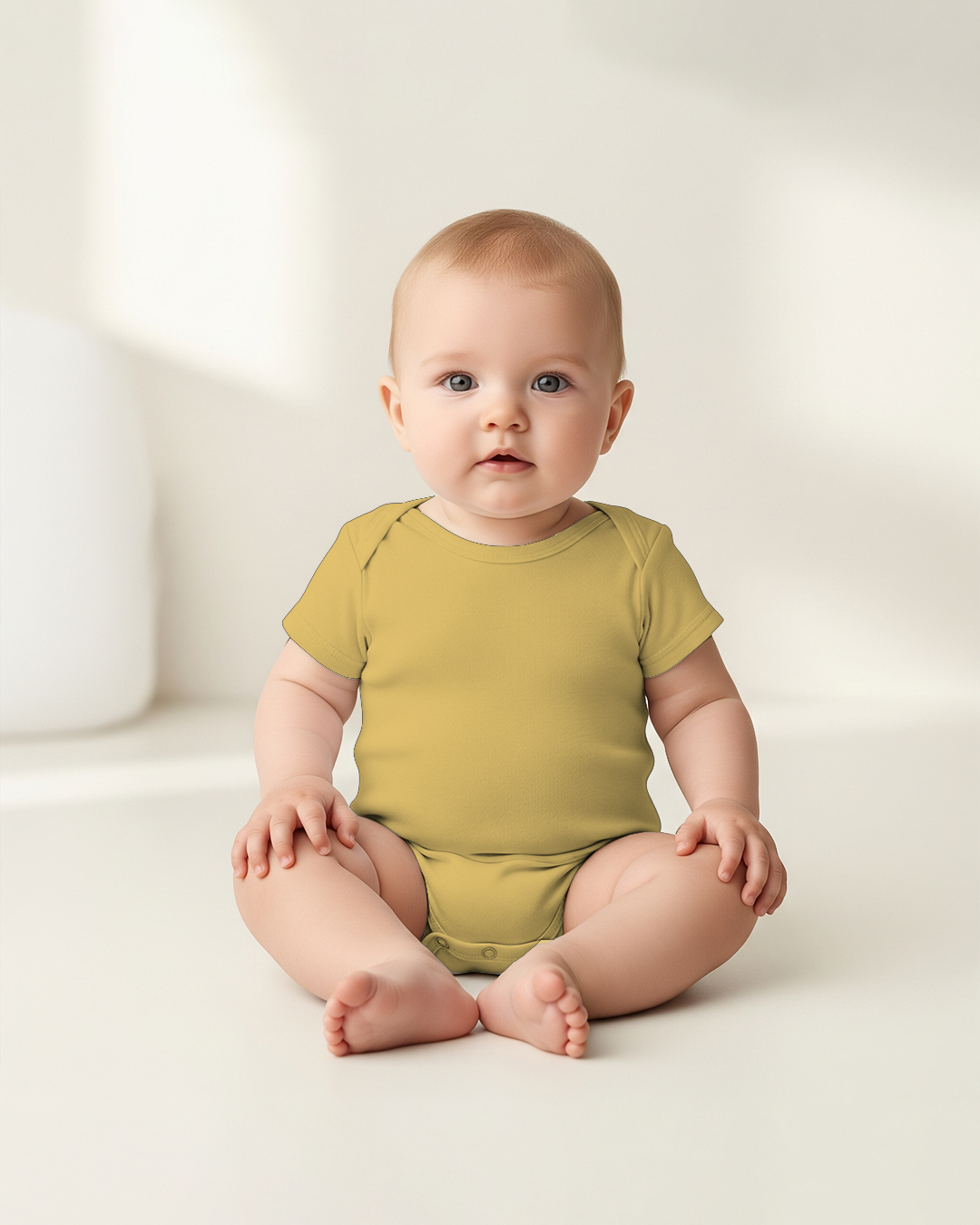 Kids Cotton Romper – Soft &amp;amp; Comfy Yellow