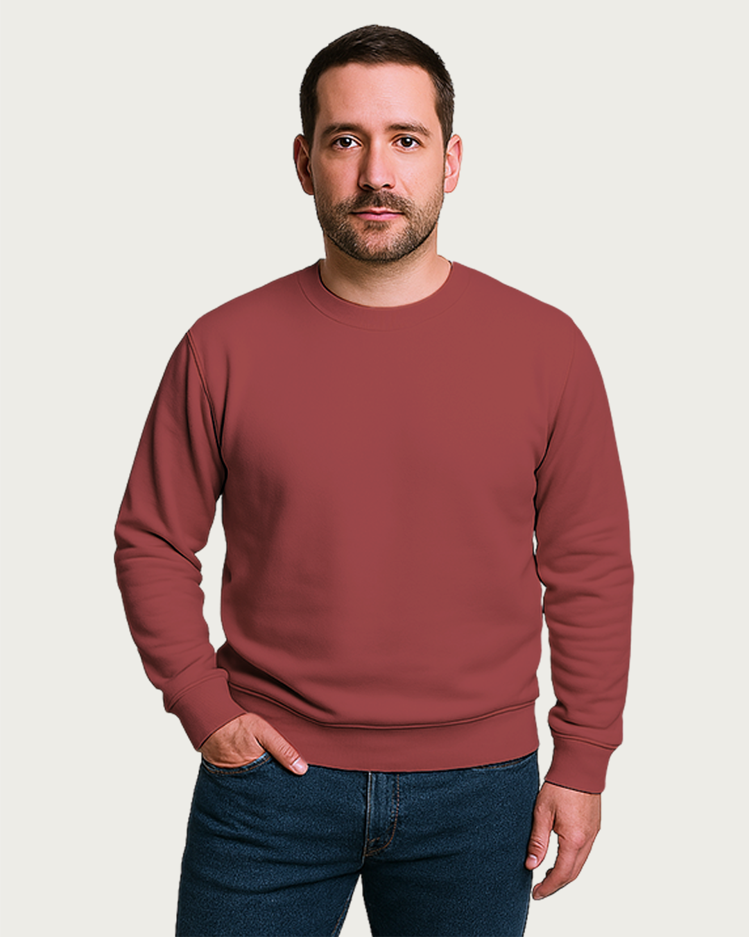 Men&amp;#39;s Coral Regular Sweatshirt