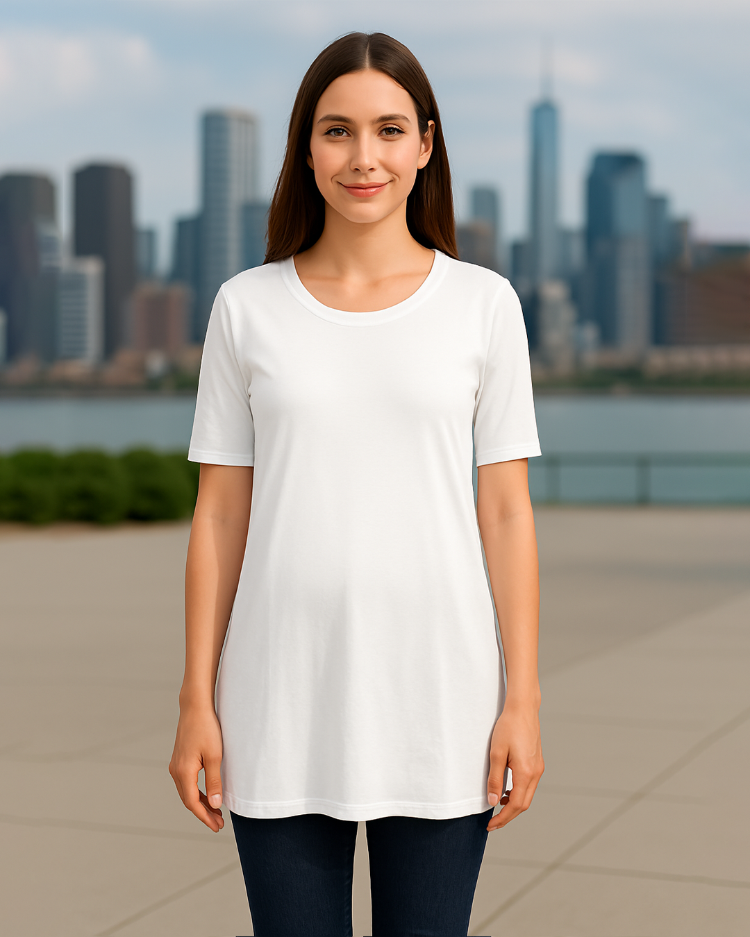 Women&amp;#39;s Maternity Dress – Comfort Fit White